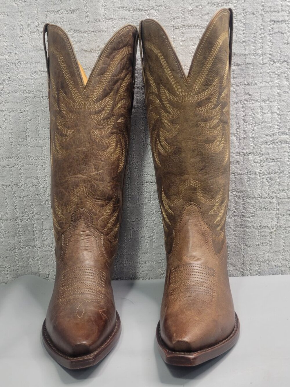 Tecovas The Annie Women's Size US 7.5B Cafe Goat Cowgirl 14" Boots